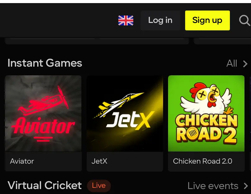 Instant Games Parimatch