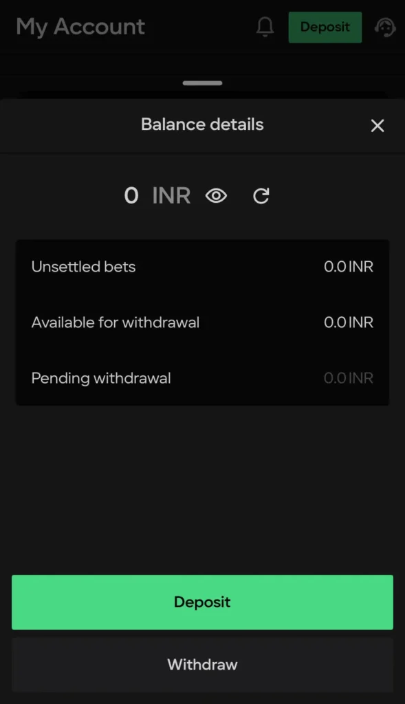 How to withdraw at Parimatch 