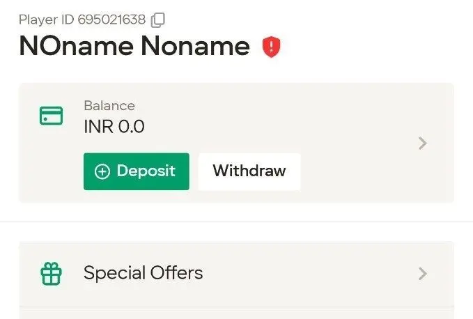 Parimatch Deposit Page