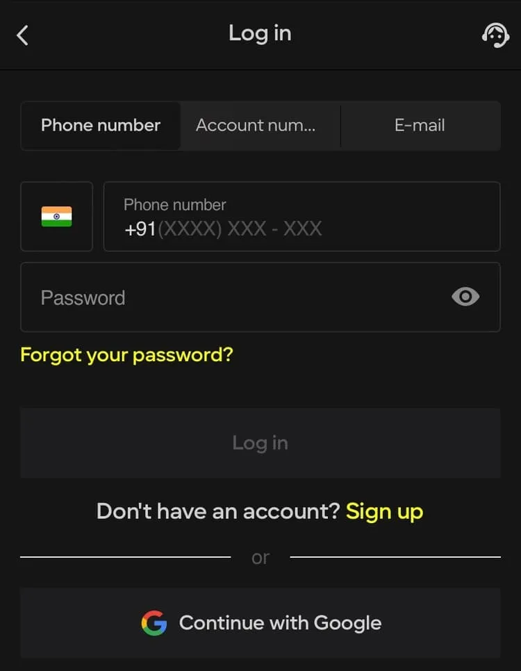 Parimatch Login