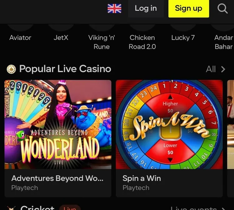 Parimatch Live Casino