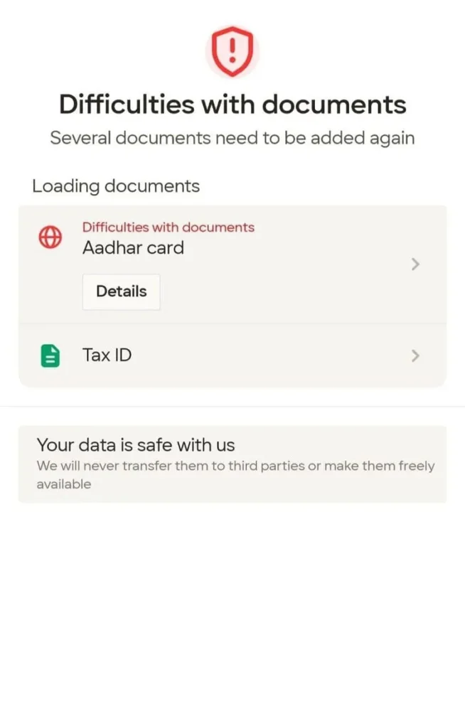 Account verification Parimatch
