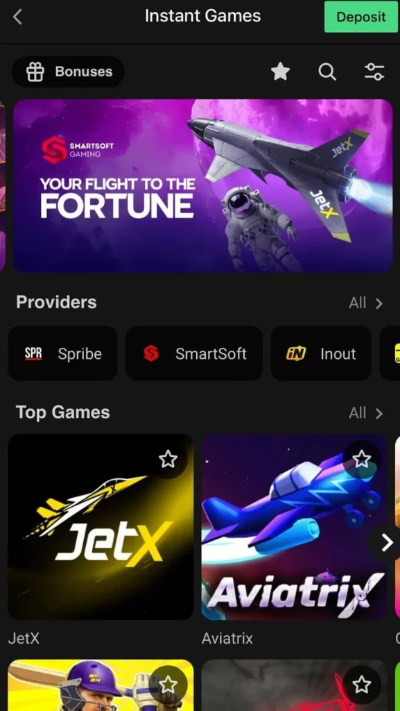 Aviator on Parimatch