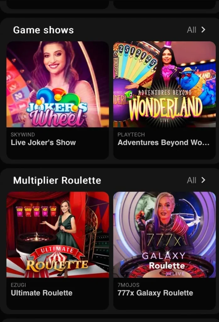 TV Games at Parimatch