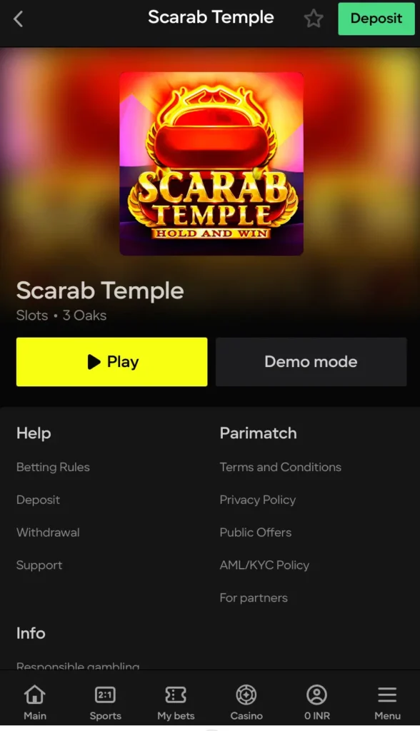 Scarab Temple Slot