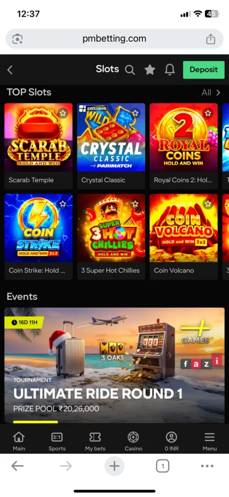 Parimatch Casino Slots 