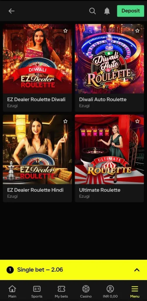 Parimatch Live Games in Hindi