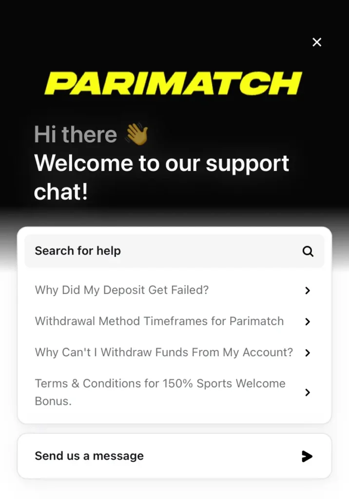 Parimatch Customer Care Support 