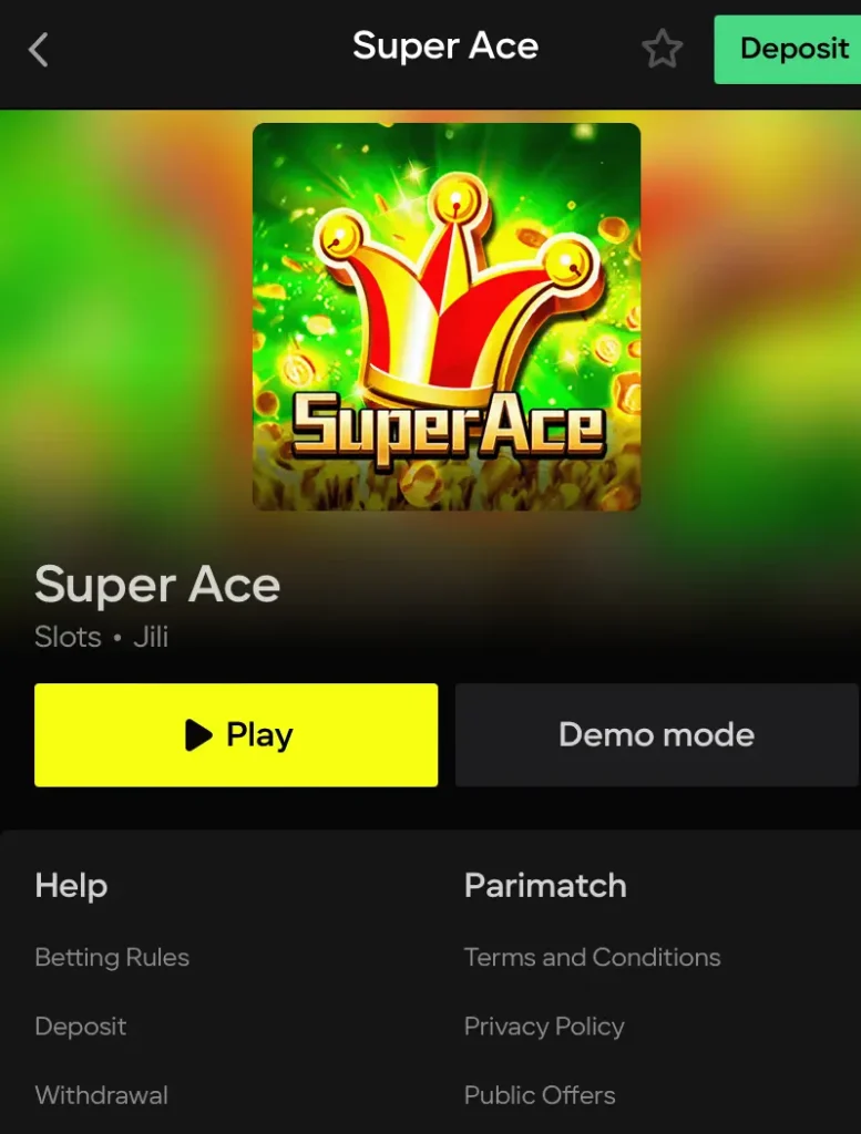 Super Ace Slot Review