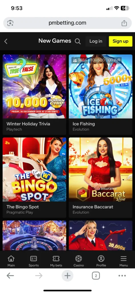 Parimatch New Game Shows