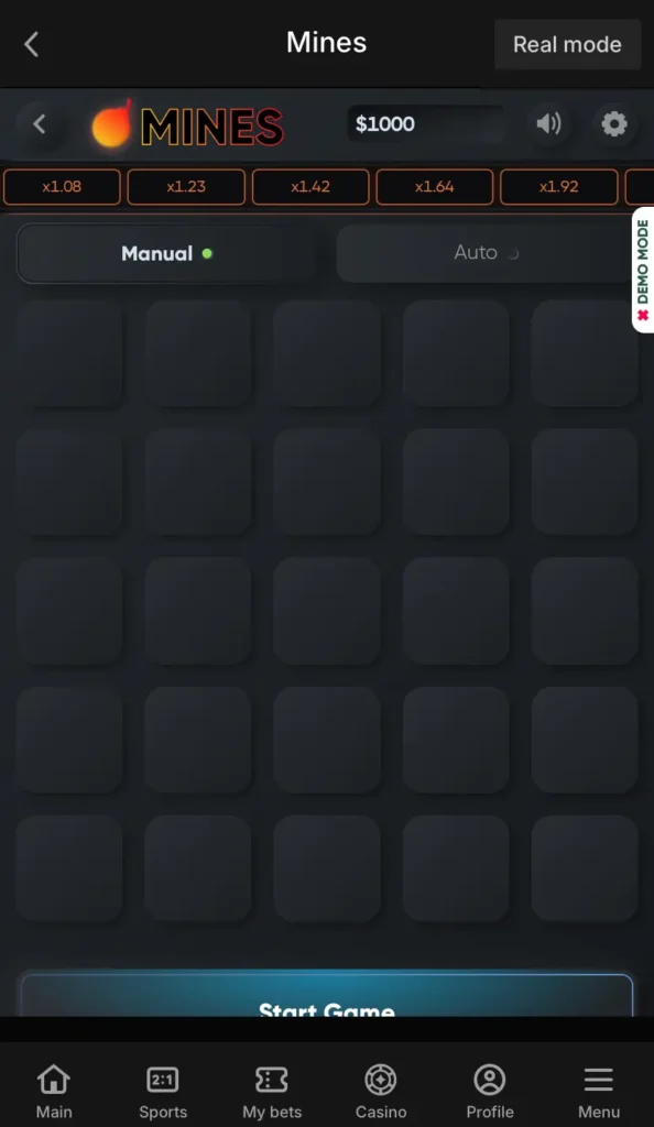 Play Mines on Parimatch