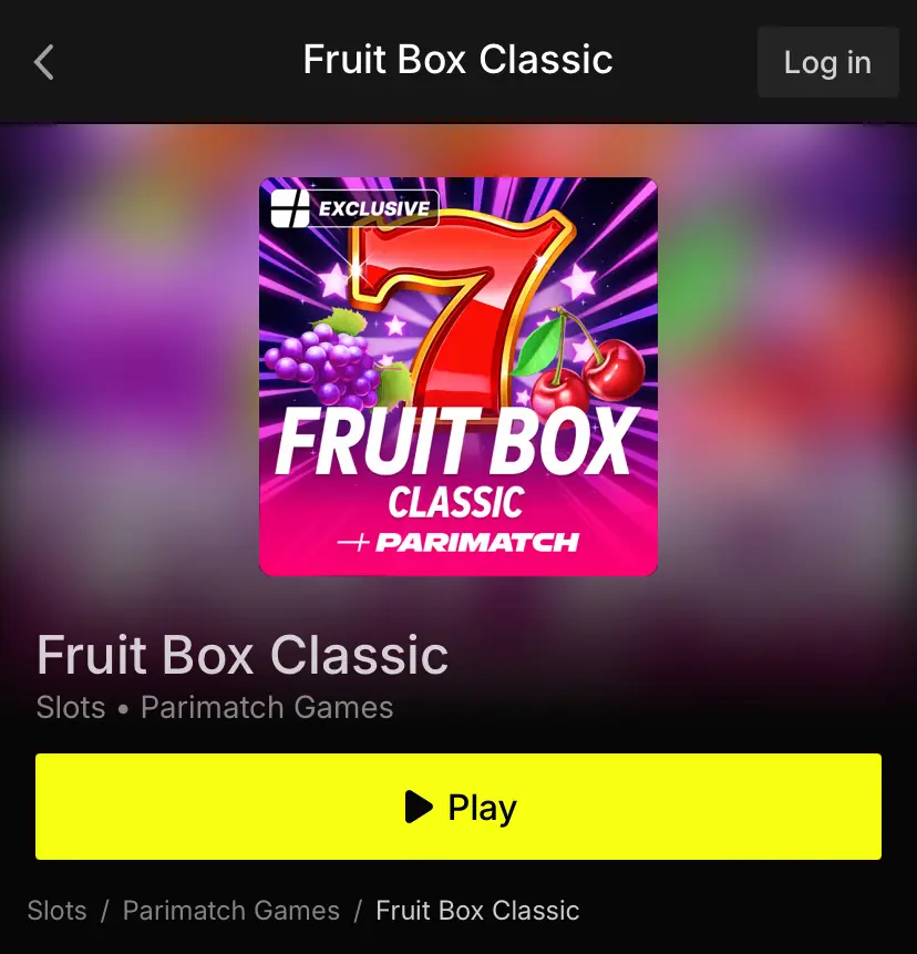 Fruit Box at Parimatch